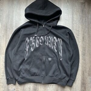 FB COUNTY RHINESTONE HOODIE 2XL Y2K Extremely Rare Chicano Baggy Oversized